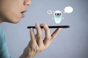 Imagem de um chatbot de vendas respondendo a perguntas do negócio